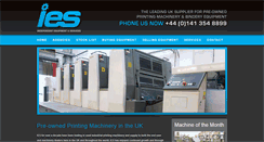 Desktop Screenshot of iesmachinery.com